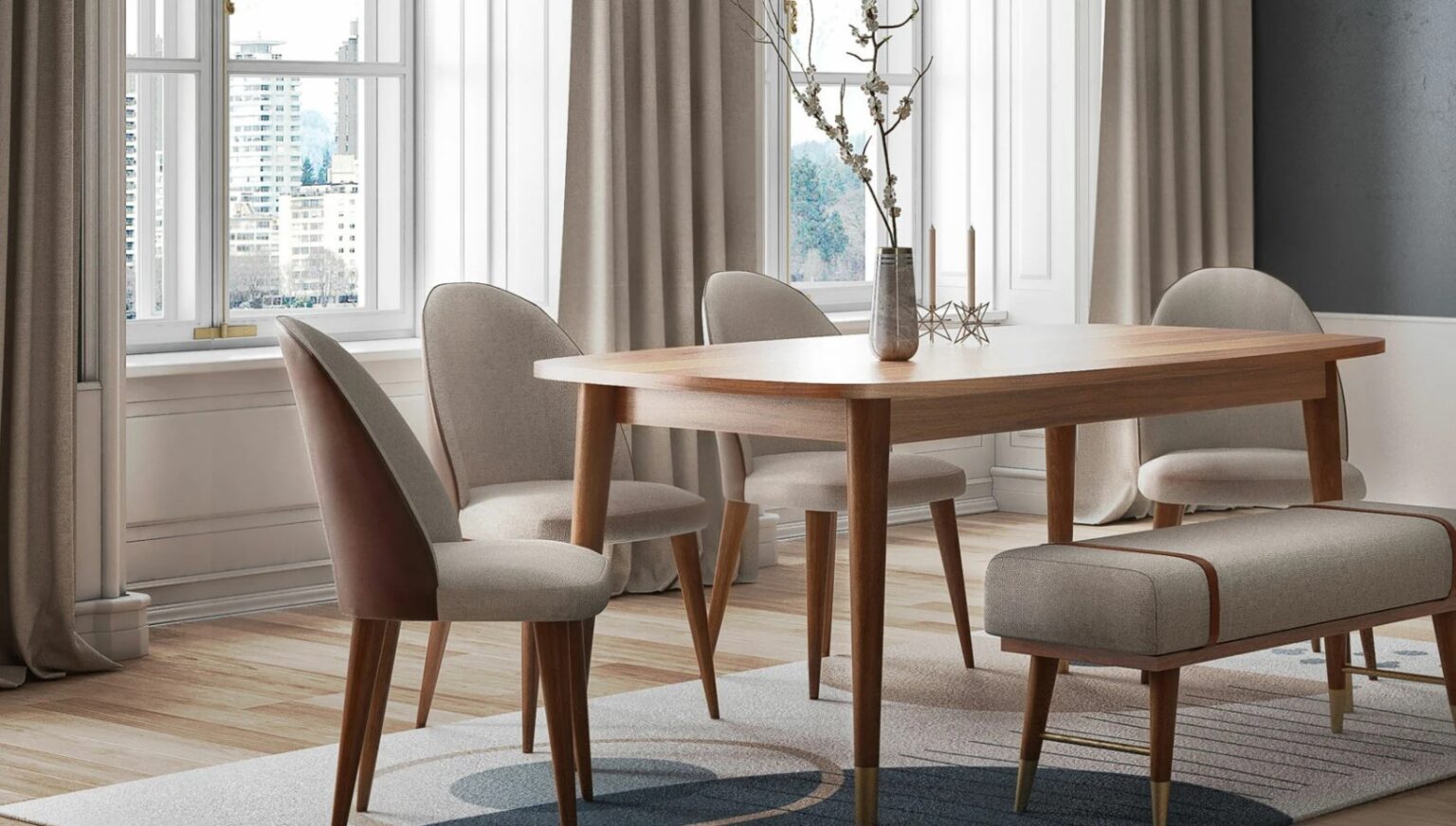 Kelebek Mobilya Nordic Yemek Odası Takımı Fiyatları ve Modelleri